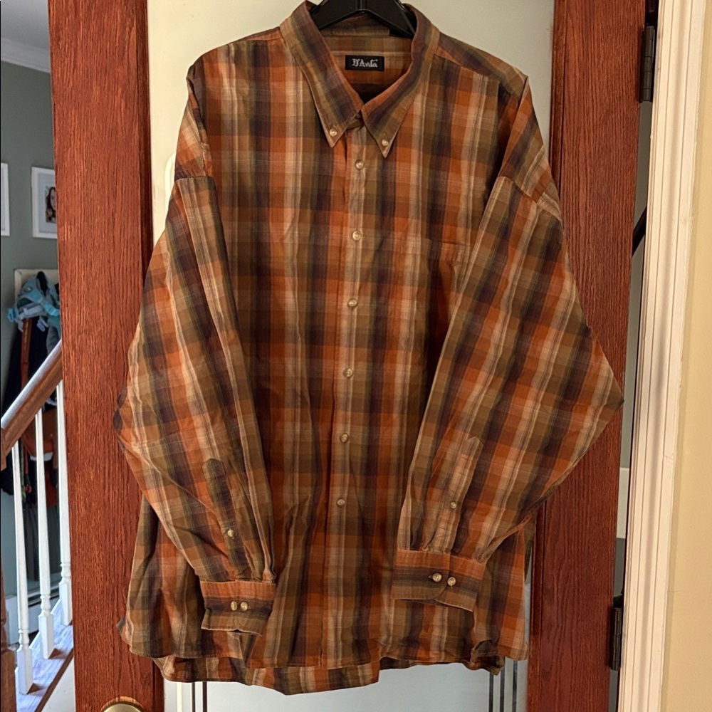 D’Avila  Multicolor Plaid Shirt 4XL